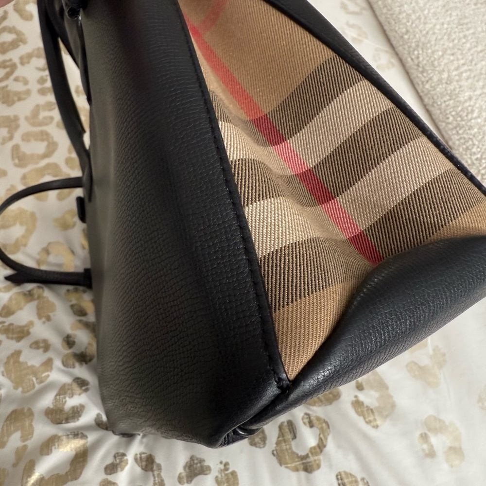 Burberry Black Leather Satchel - Picture 6 of 16